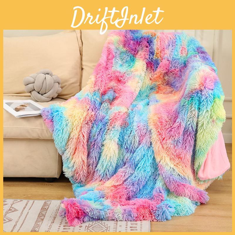 Small Blanket Blanket Solid Plush Color Nap Blanket Double Cover Blanket