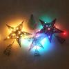 Christmas Tree Pendant High Quality Durable Wide Application Xmas Tree Topper Christmas Tree Wrought Iron Star Tree Topper Xmas Tree-top Star