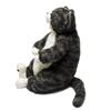 Cuddly Smile Kanta Cat Plush Brown and Mixed Pattern Toy, Tabby,