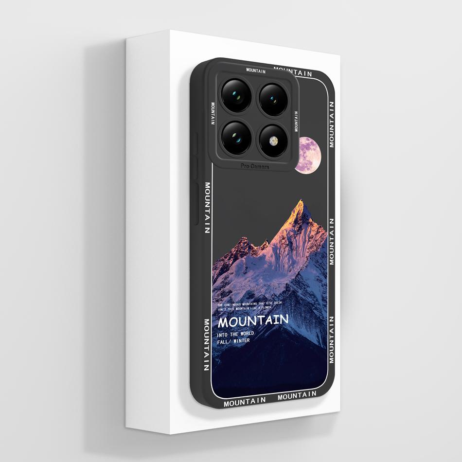 Модный чехол для телефона Xiaomi 14T Pro, чехол-бампер, полная защита, противоударный Funda для Xiaomi14T 5G, мягкий жидкий силиконовый задний защитник