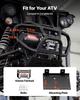 VEVOR 1360 kg Electric Winch, 12V DC ATV/UTV Winch with diameter 5 mm x 12 m Steel Wire Rope & Wired Remote Control, IP55 Waterproof