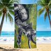 1Pc Warrior Motion Beach Towel Quick Dry Multiuse For Beach Pool Gym Yoga Home Travel Christmas Halloween Xmas Gift S1914