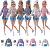 DIY Accessories Doll Knitted Sweaters Pants Dress Up Clothes for 1/6 BJD 28~30cm Dolls 11.5" Dolls