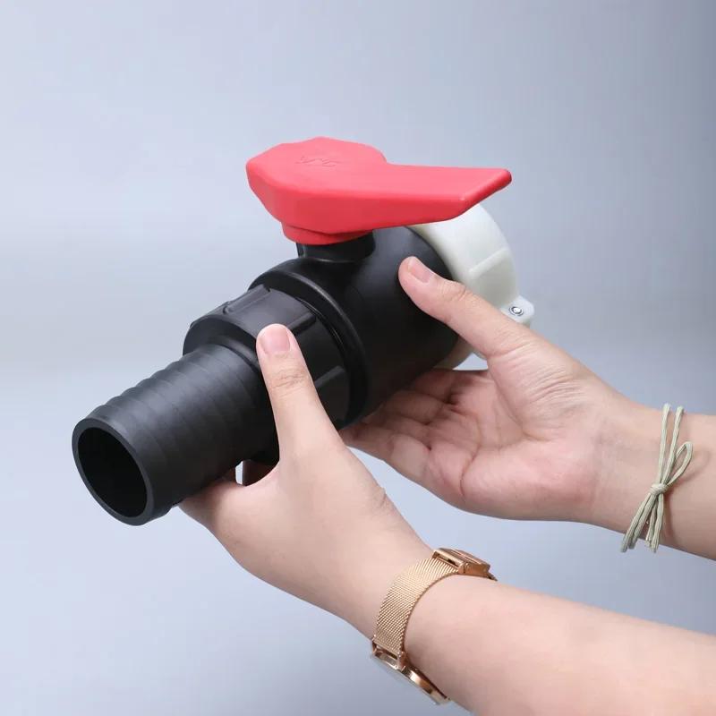 1/2" 3/4" 1" 2 inch Thread IBC Tank Adapter thicken plastic Tap Connector Water Tank Fitting For Home Garden Water Connectors