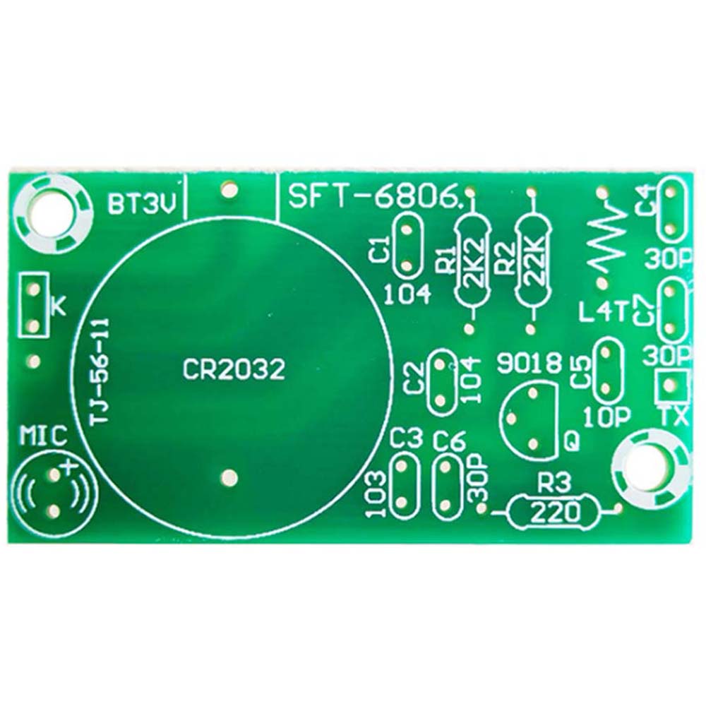 Обучающий беспроводной передатчик DC FM стерео радио модуль 88-108 МГц регулируемый микрофон DIY комплект
