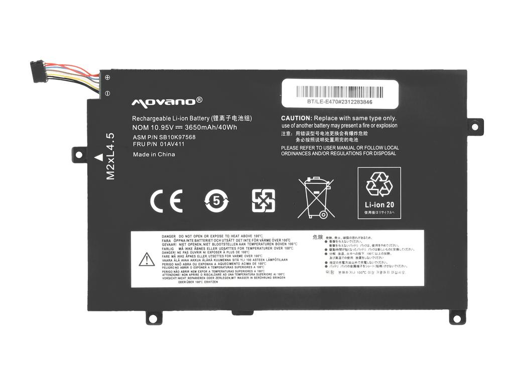 Battery 01AV411 for Lenovo ThinkPad E470 E475