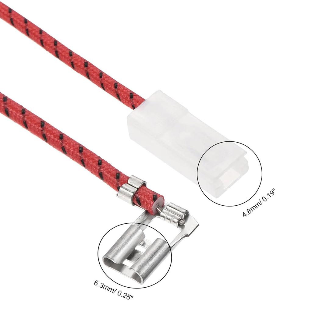Упаковка из 10 предохранителей для микроволновой печи 5 кВ/0,85 А Страховка для печи Аксессуар для микроволновой печи Пластиковая текстура Легко использовать Кабель