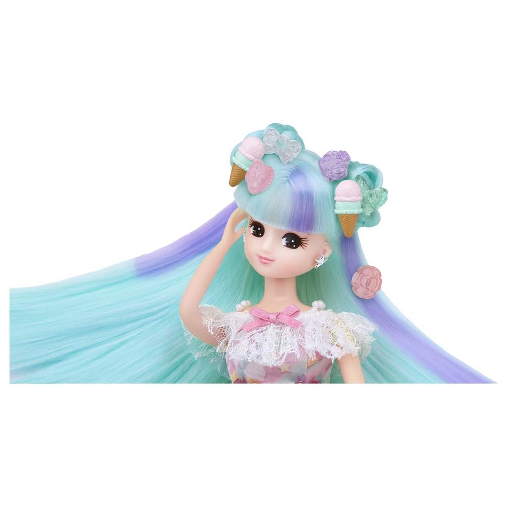 TAKARA TOMY Doll Kiratto Karachen Gelato Press Topping Jewel Extra Doll Pretend Play Toy Ages 3 and Meets Toy Safety ST Mark Certified Licca TAKARA