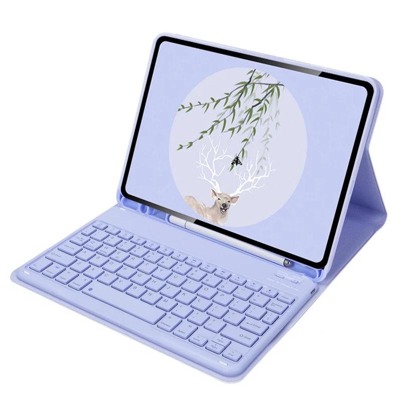Клавиатура для iPad с чехлом для iPad 10, 9, 8, 7, 6, 5 поколения 10,9 дюйма 10,2 дюйма 9,7 дюйма Air 5 4 3 2 1 Pro 11 10,5 9,7, чехол-подставка