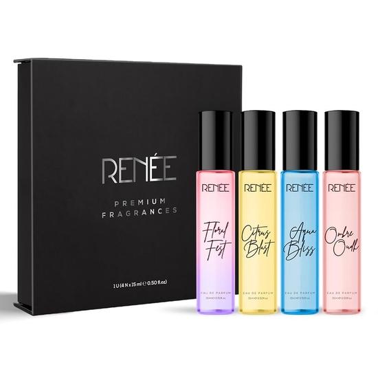 RENEE Women's Luxury Perfume Gift Set Pack of 4 Eau De Parfum- Long-Lasting Premium Scents, Fragrances for All The Occasion, 15ml Each