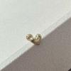 youngglow 14k volume heart piercing