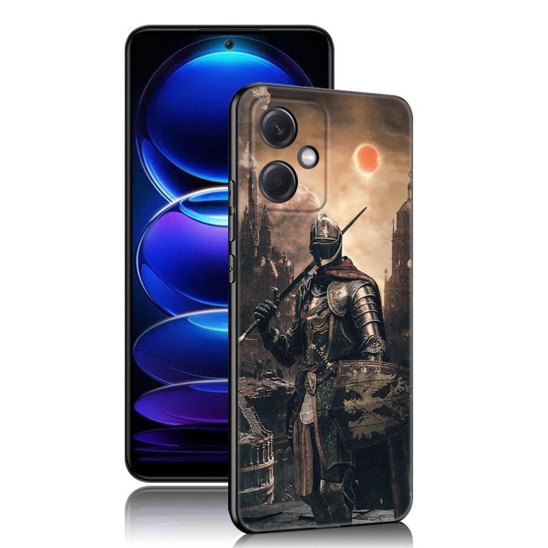 Игровой черный силиконовый чехол для телефона Dark Souls для Xiaomi Redmi Note 10 11 11S 12 13 4G 8 9 11T Pro 5G Plus 8T 9S 10S 12S