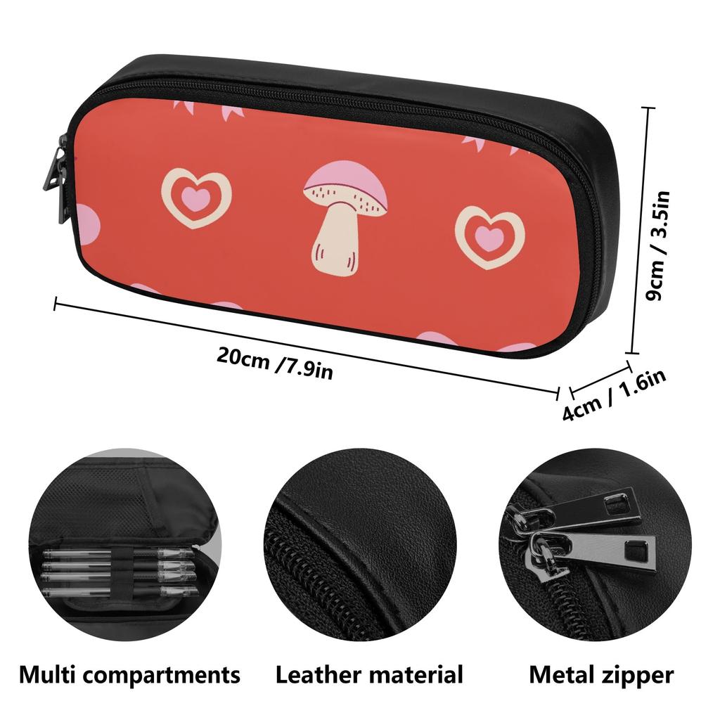 Pen Case Daily Use Large Capacity 300D Polyester Smooth Zipper with Main Compartment Mesh Pocket and Pen Slots for Boys Girls