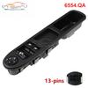 6554.QA 6554QA For Peugeot 207SW 207CC 207 Citroen C3 Picasso 2009-2014 Power Window switch Button Lift Glass + Retro Foldable