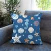 Light blue ocean ripple Cushion Cover Comfortable Reversible Pillow Cover Ideal for Car Sofa Bedroom  Beyond