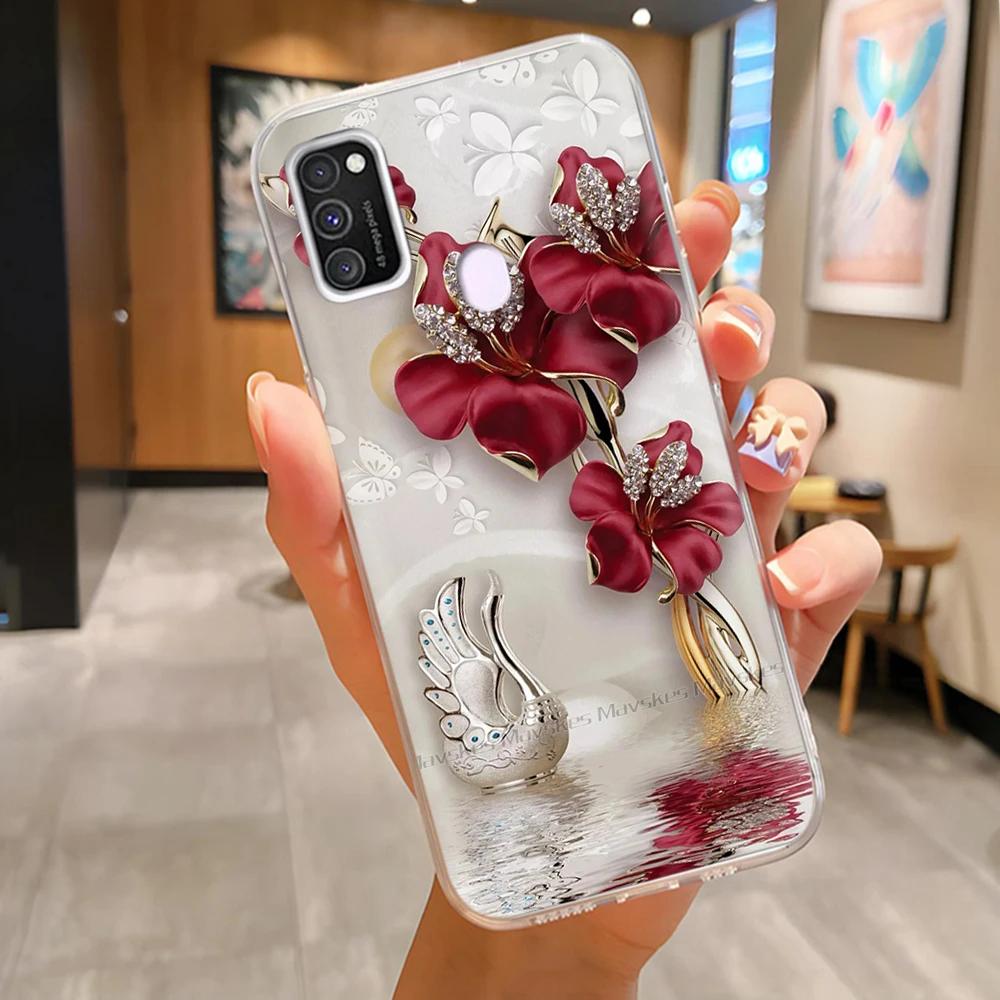 Для Samsung Galaxy M21 M31 Чехол Мягкий ТПУ Мягкий Силикон Модный Чехол для Телефона Для Samsung M21 M31 Funda Роскошная Задняя Крышка Coque Para