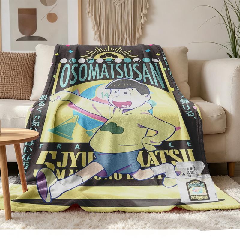 Osomatsu-san Soft and comfortable flannel Suitable for sofas living rooms outdoor camping travel and also makes a great anniversary gif