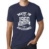 ULTRABASIC - Homme T-shirt Graphique Made In 1960 Idee Cadeau T-shirt Pour Le 60e Anniversaire Army