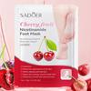 SADOER Cherry Niacinamine Отшелушивающая маска для ног Омолаживающие маски для ухода за ногами