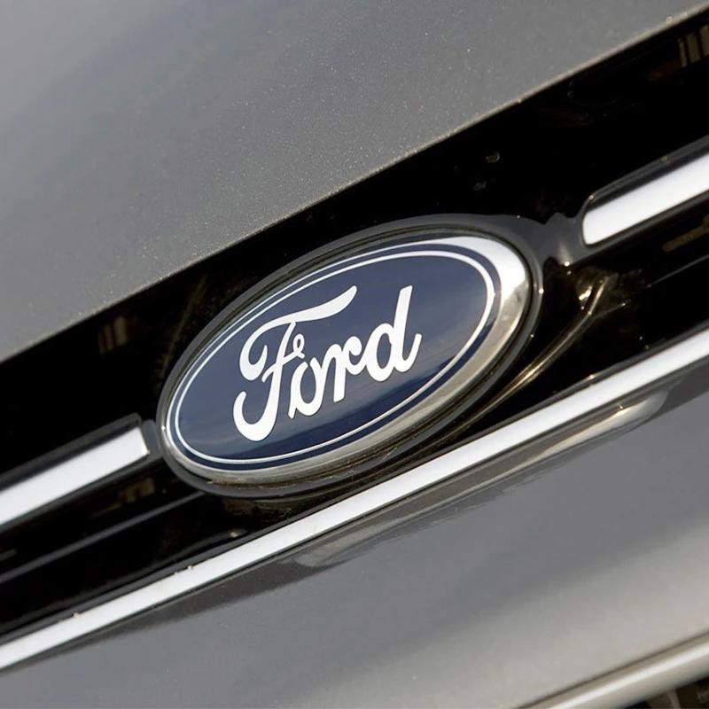 Car Sticker Ford New 2025 Hot Metal Front Grille Rear Trunk Emblem Stickers for Ford Focus Mondeo Ranger 3D Car Logo Badge Water