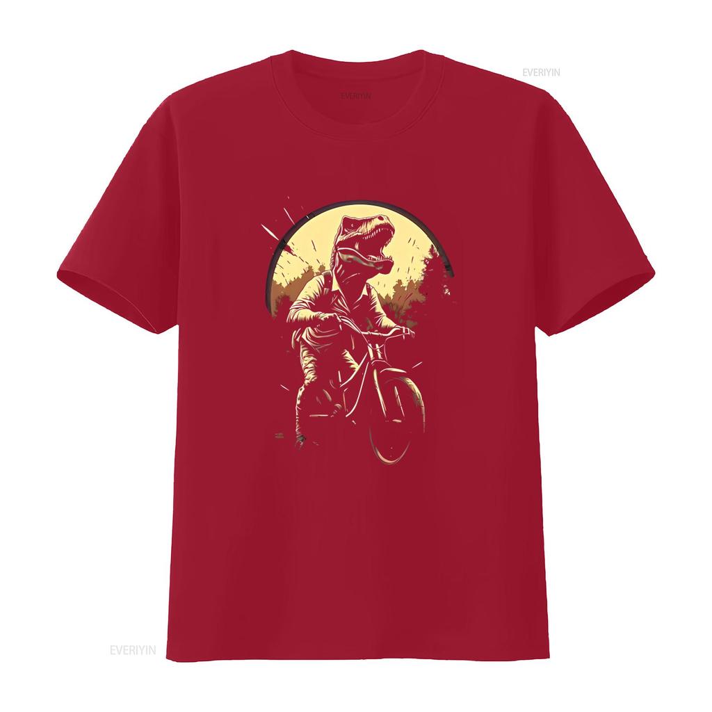 T Rex Riding A Bicycle Shirt Cool Classic Vintage Dinosaur On Bike for Men Perfect Birthday Christmas Fathers Day vintage