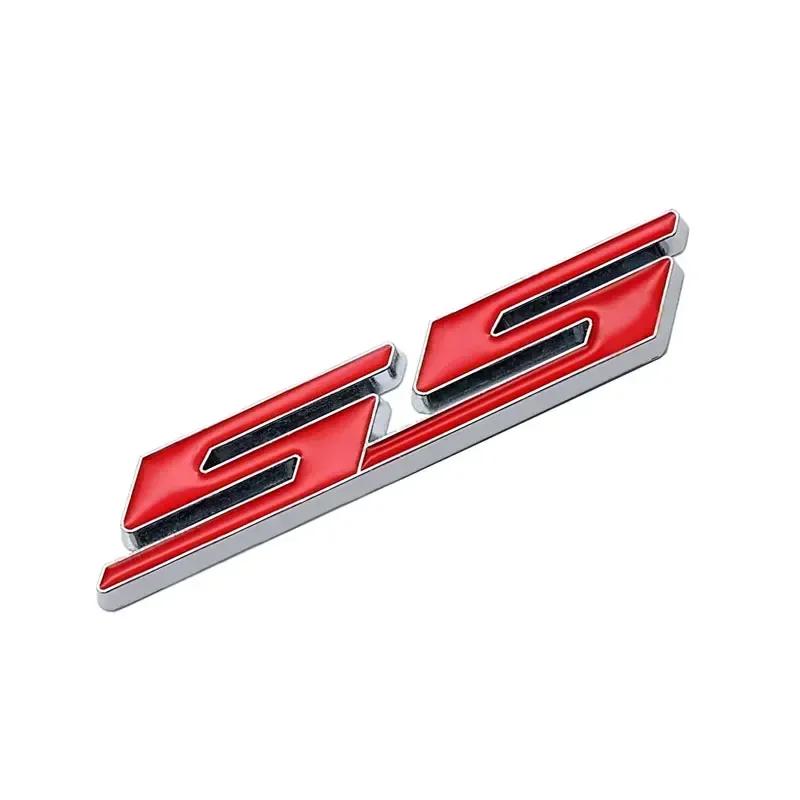 AABHC1 Car Front Grille Emblem Auto Trunk Sticker for Chevrolet SS Logo Camaro Cavalier Onix Cruze Aveo Silverado Exterior Accessories
