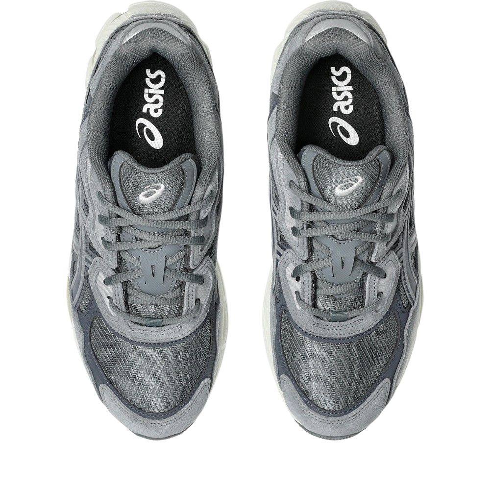 ASICS GEL NYC Comfortable And Lightweight Textile, Synthetic Leather, Leather Low top Running Shoes Unisex Gray 1203A739-020