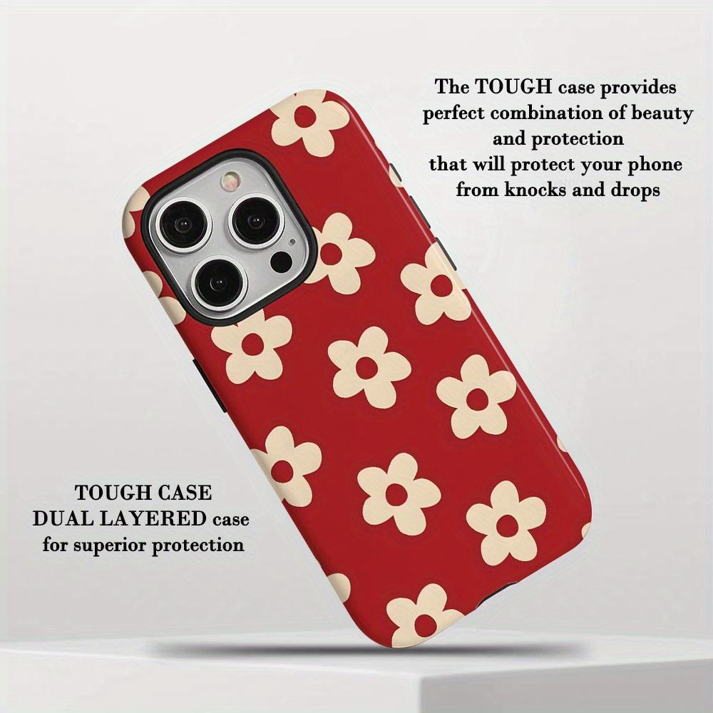 Чехол для телефона iPhone 17 17E 16 16E 15 14 13 12 11 Air Pro Max Plus Ретро Цветок Ромашки Мягкий ТПУ Противоскользящий Ударопрочный Милый Чехол