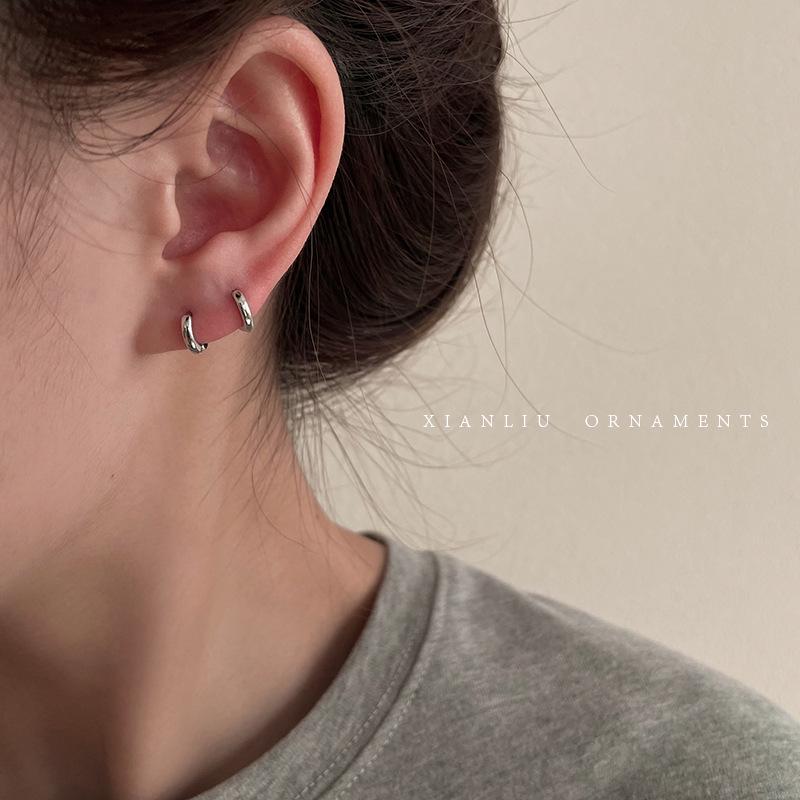 2019 Trendy Retro Hong Kong Style Women's Hoop Earrings – Cool, Sexy, Korean Temperament, Net Red Personality