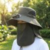 Adjustable Solar Rechargeable Fan Hat Portable Wide Brim Fan Hat Fishing Sun Shading Hat  Travel