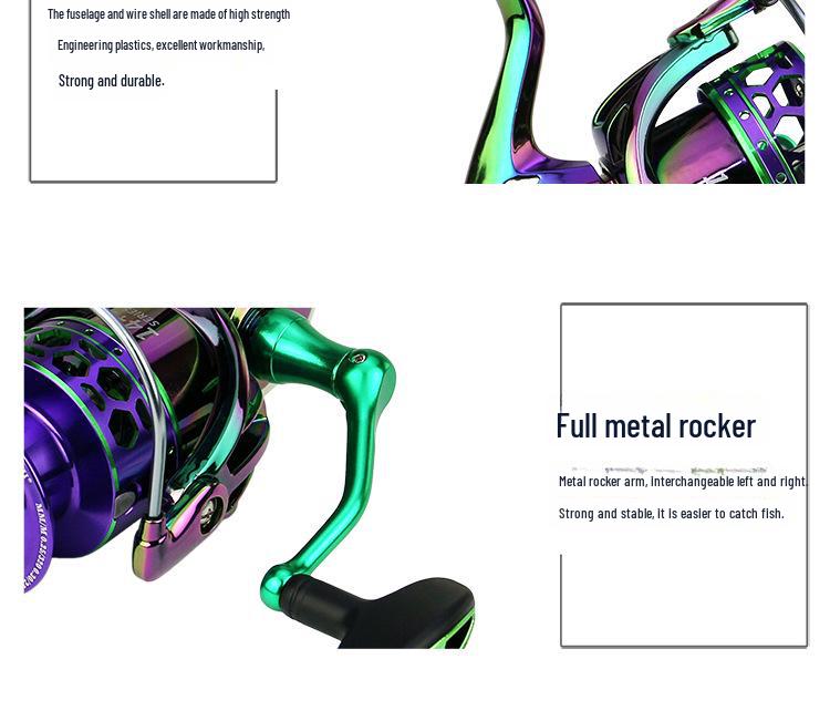 Катушка для спиннинга YUMOSHI Seamless Metal Wire Cup для морской и каменистой рыбалки