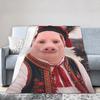 Теплое Уютное Пледовое Одеяло Дорожное Плед John Pork Is Calling Фланелевое Покрывало для Гостиной С рисунком Чехол на Диван-Кровать