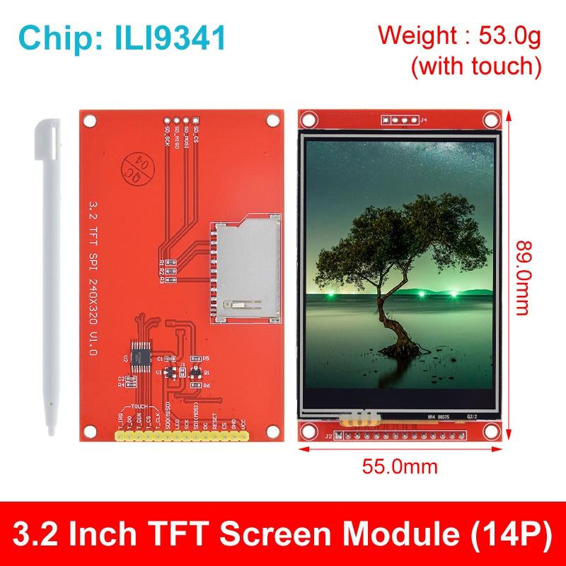 3,2-дюймовый TFT LCD сенсорный экранный модуль 240x320 ST7789 ILI9341 LCD дисплей для платы Arduino UNO MEGA2560 С сенсорным экраном / Без сенсорного экрана