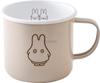 Fuji Enamel Miffy Pastel Mug, 8cm, Greige, Ghost Miffy Enamel