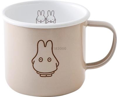 Эмалированная кружка Miffy Fuji, 8 см, Греж, Призрачный Miffy, Эмаль