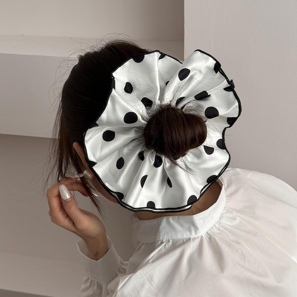 Large Big Hair Accessories for Women Girl Band Korean Elastic Scrunchies Tie Rubber Kpop Adults Leading Fashion Popular Vintage