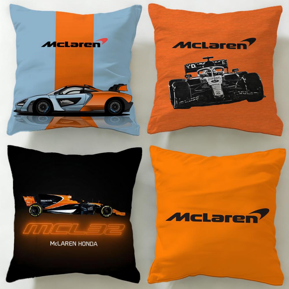 Классический автомобильный бренд McLaren Наволочка Мягкая и Легко стирающаяся – Универсальная для Дивана, Кровати, Путешествий и Офиса