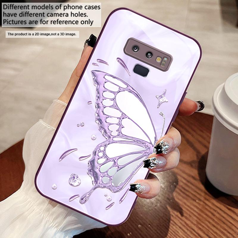 Бабочка из ледяных кристаллов Для Samsung M02 12 Note 8 9 10 20 A 01 A02 A03 Core 04 05 06 10 12 13 14 15 A16 стекло Ультра чехол для телефона