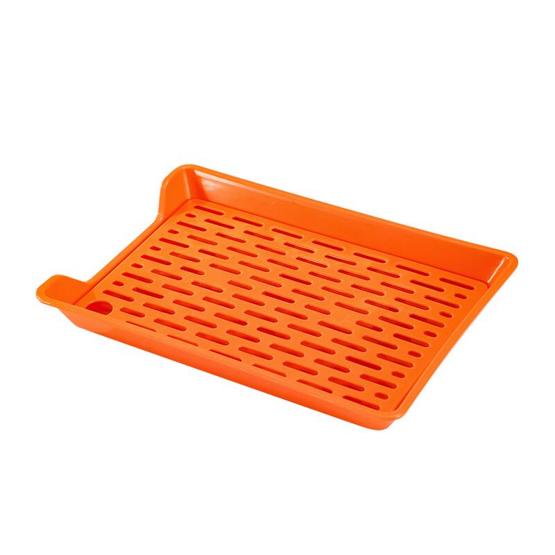 ZISIZ Stainless Steel Square Draining Serving Tray