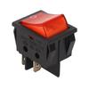 10PCS Square Rocker Switch with LED 2 Position 4 Pin ON OFF DPST Switch for Car Boat AC250V 16A 125V 20A