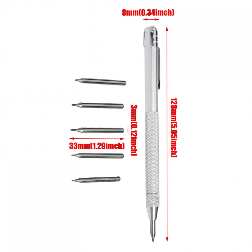 Hand Tools Scriber Pen Scriber Pen Silver Tungsten Carbide