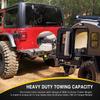 Off Road Exterior Accessories 2 Inch Rear Bumper Tow Trailer Hitch Receiver Kit For Jeep Wrangler JK JL Gladiator JT 2007-2025
