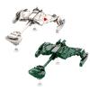 Gobricks MOC Клингоны D7 Боевой крейсер Модель Строительные блоки Набор развивающих игрушек Космический корабль Кирпичик Для ребенка Подарок на день рождения