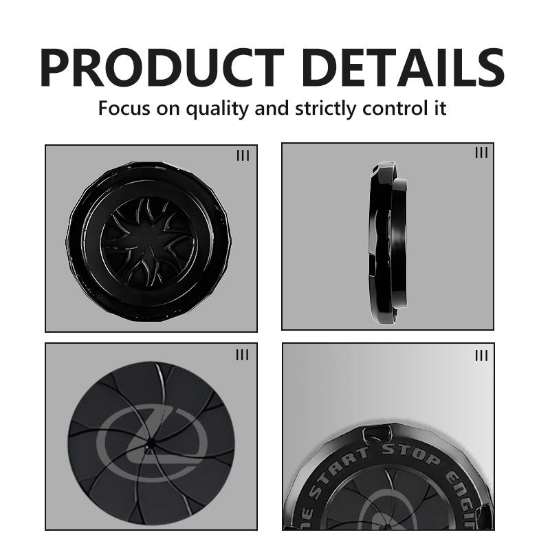 Car Ignition Switch Cover One-touch Start Button Protective Cap For Lexus IS350 ES350 IS250 IS460 IS220h IS300 LX570 UX250h QR3