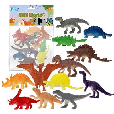 Happy Play Figure Mini World Dinosaur Set of 12, 1 набор, популярные игрушки в Корее