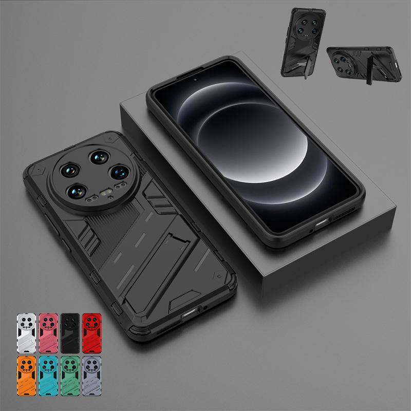 Для Xiaomi 14 Ultra Чехол Крышка Mi 14 Ultra Capas Броня Задняя Подставка Противоударный Держатель Для Fundas Xiaomi14 Xiaomi Mi 14 Ultra