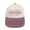 Commoncapsuleproject CCP Logo Two-Tone Ball Cap (Burgundy)