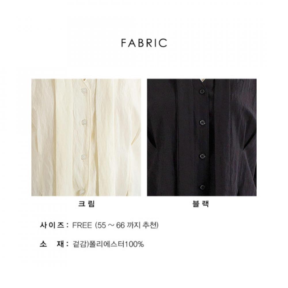 Win Peplum Pleats Tie Neck Blouse