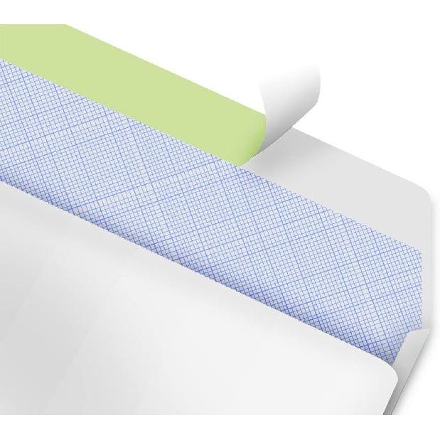 #10 Envelopes Letter Size Self Seal | 100 Business Mailing Security Peel and Sealing Envelope | 100% Tinted | no 10 White Windowless Legal Regular