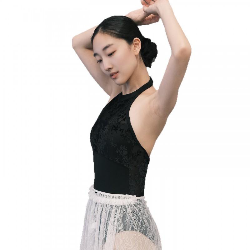 Womens Ballet Leotard Halter Neck Dancewear Adult Gymnastics Yoga Training